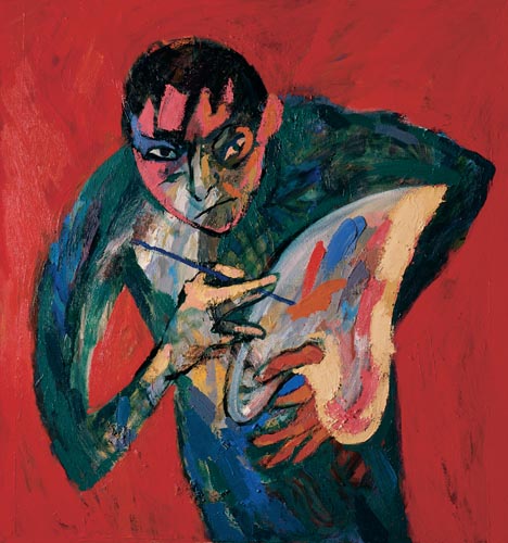 Selfportrait with Palette, 2004