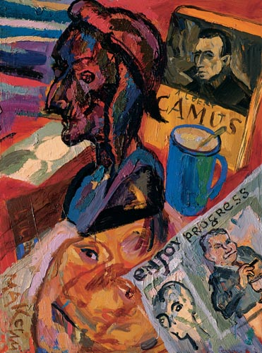 Still-life with Camus and Dante, 2004