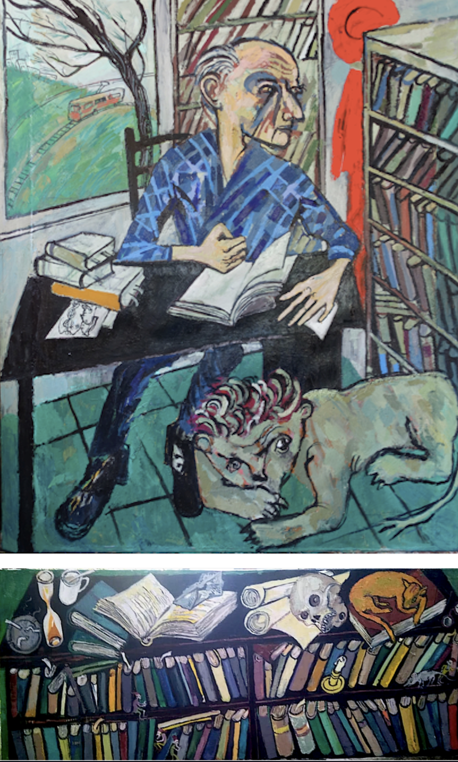 Jerome and the Lion with Predella