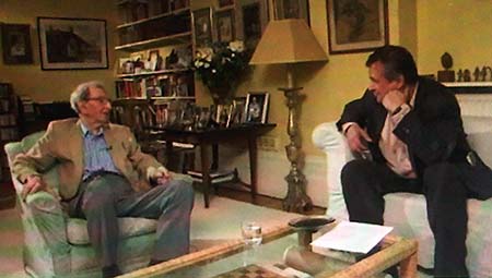 With Philosopher Eric Hobsbawm, London · 1